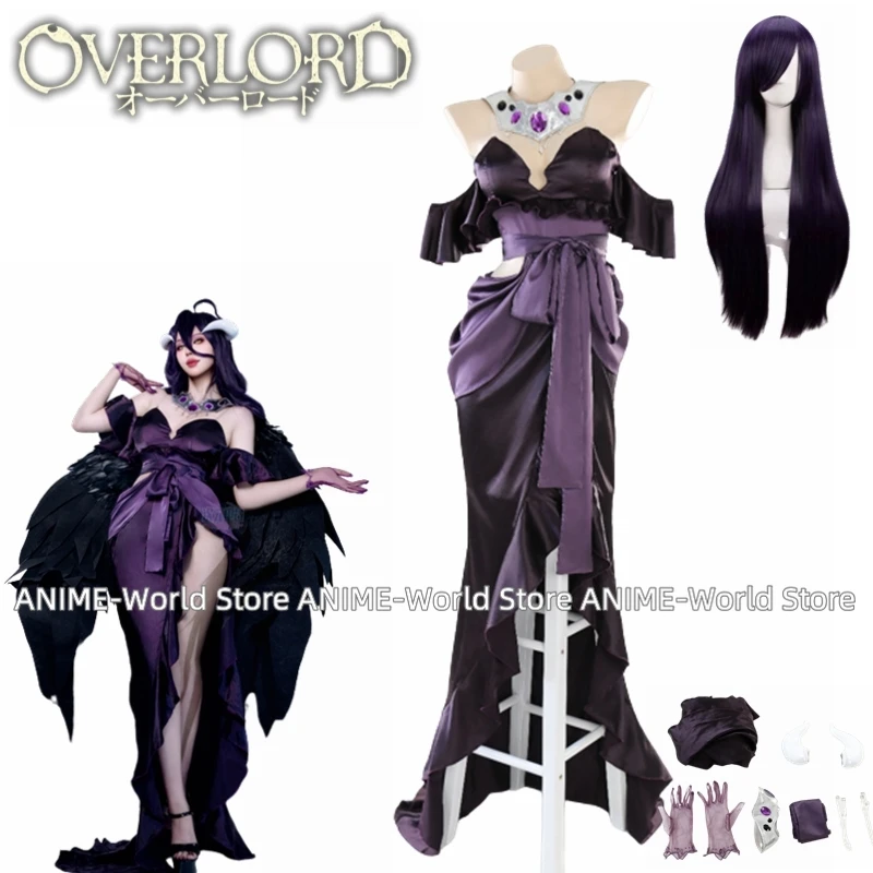 Anime Cosplay Albedo - Disfraz de Anime Overlord Temporada 4,