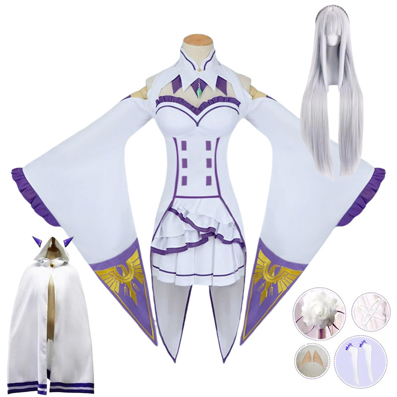 Anime Cosplay Re Zero - Emilia Cosplay Re Life en un