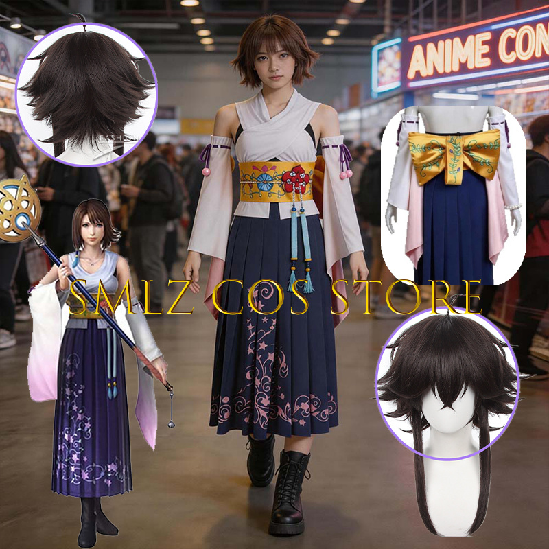 Anime Cosplay Wig - Disfraz de Cosplay de Yuna de