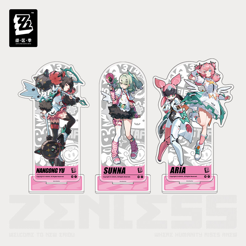 Anime Zero Cosplay - Set de Soportes Acrílicos de la