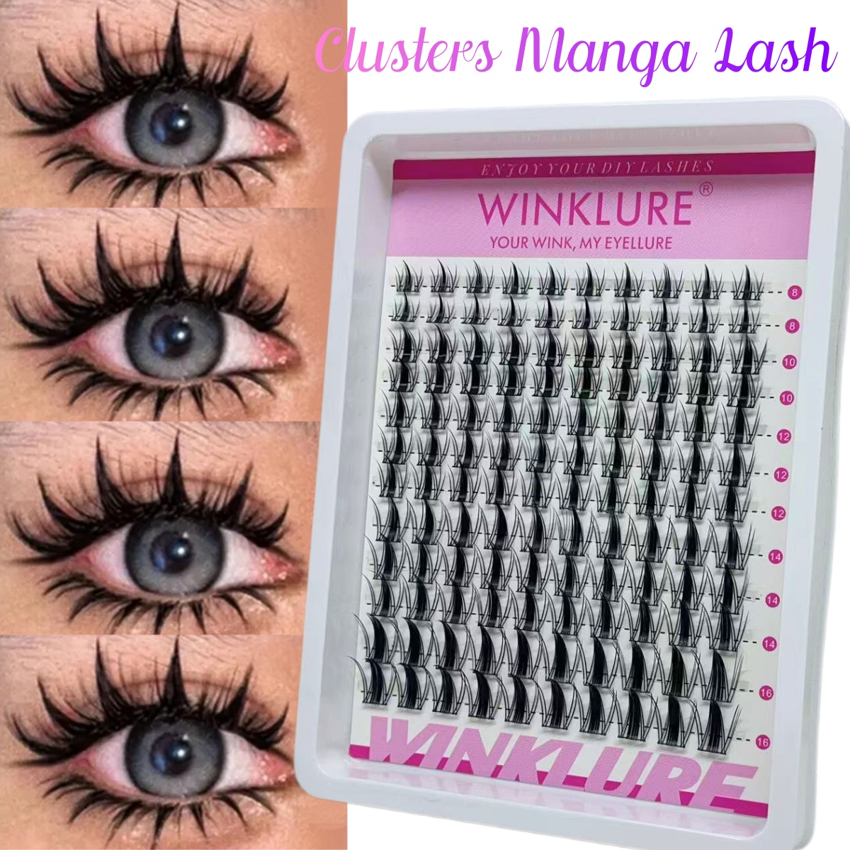 Anime Cosplay Lashes - WINKLURE Kit de Pestañas Postizas Manga