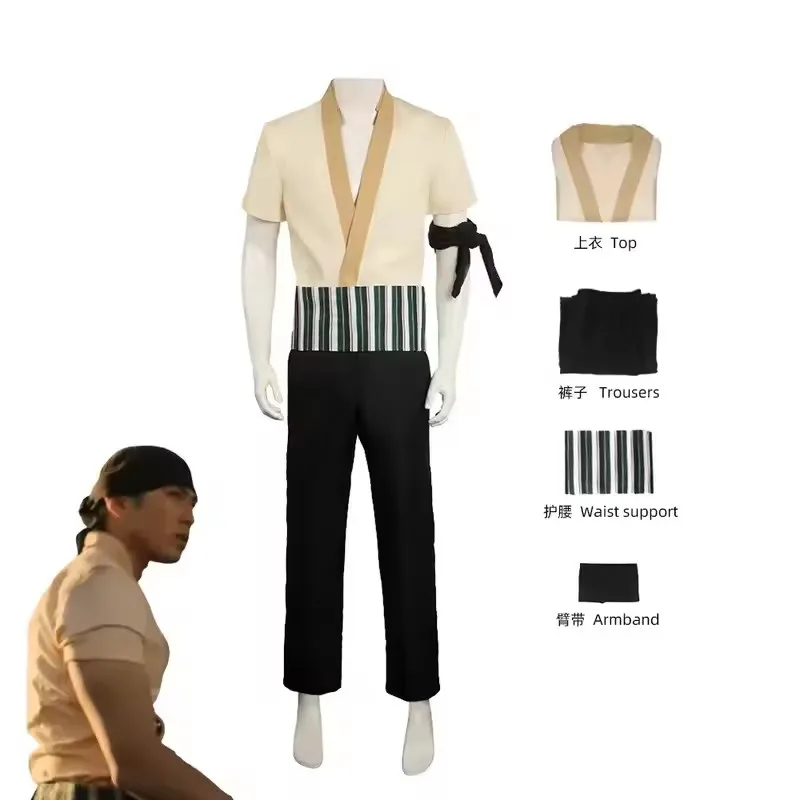 Live Action Anime Cosplay - Disfraz de Cosplay de Roronoa Zoro,