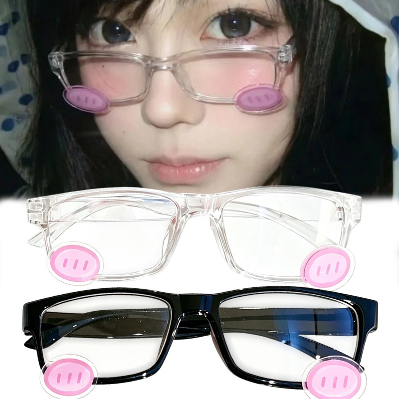 Anime Cosplay Girl Photo - Lentes de Sol Transparentes Estilo Anime,