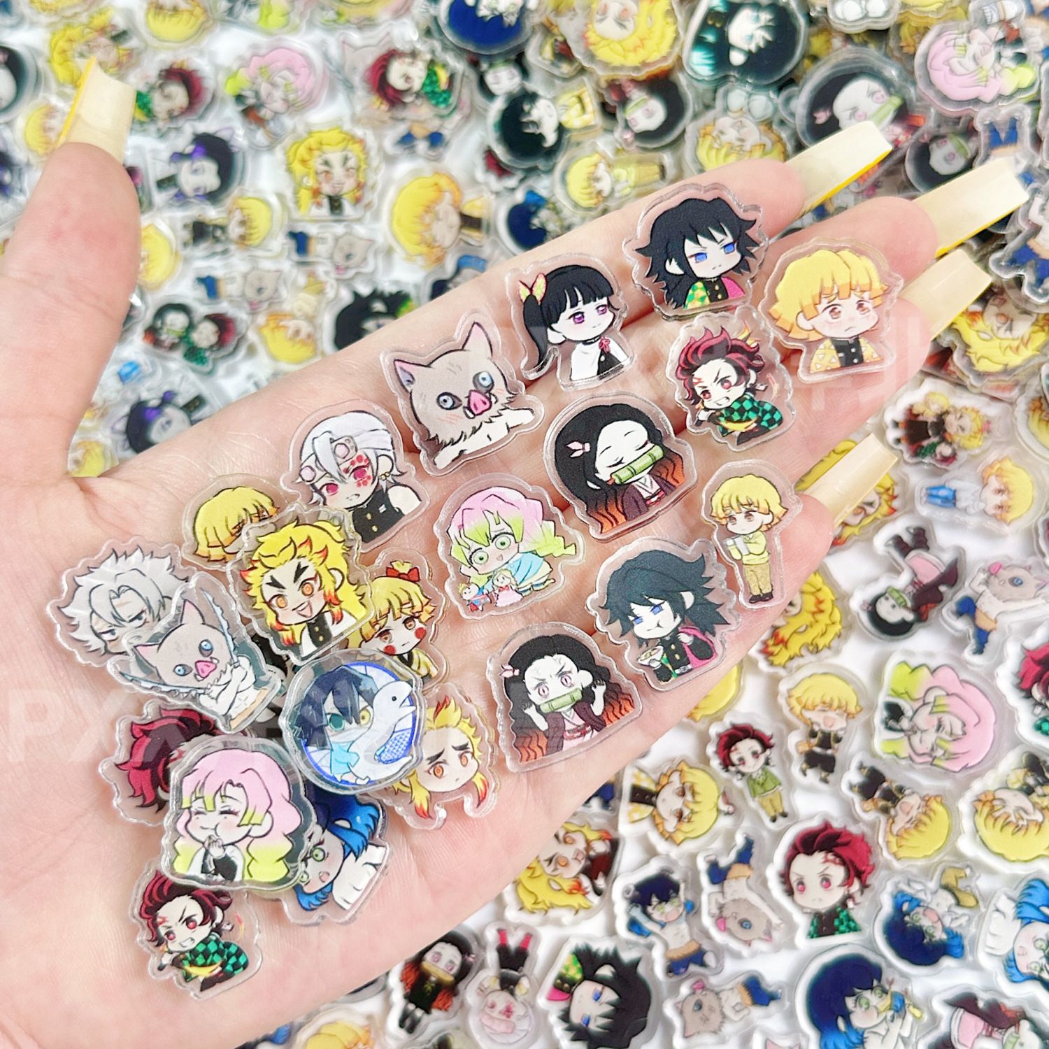 50/100 Piezas de Láminas Acríl - Anime Cosplay Demon Slayer reseña y precio