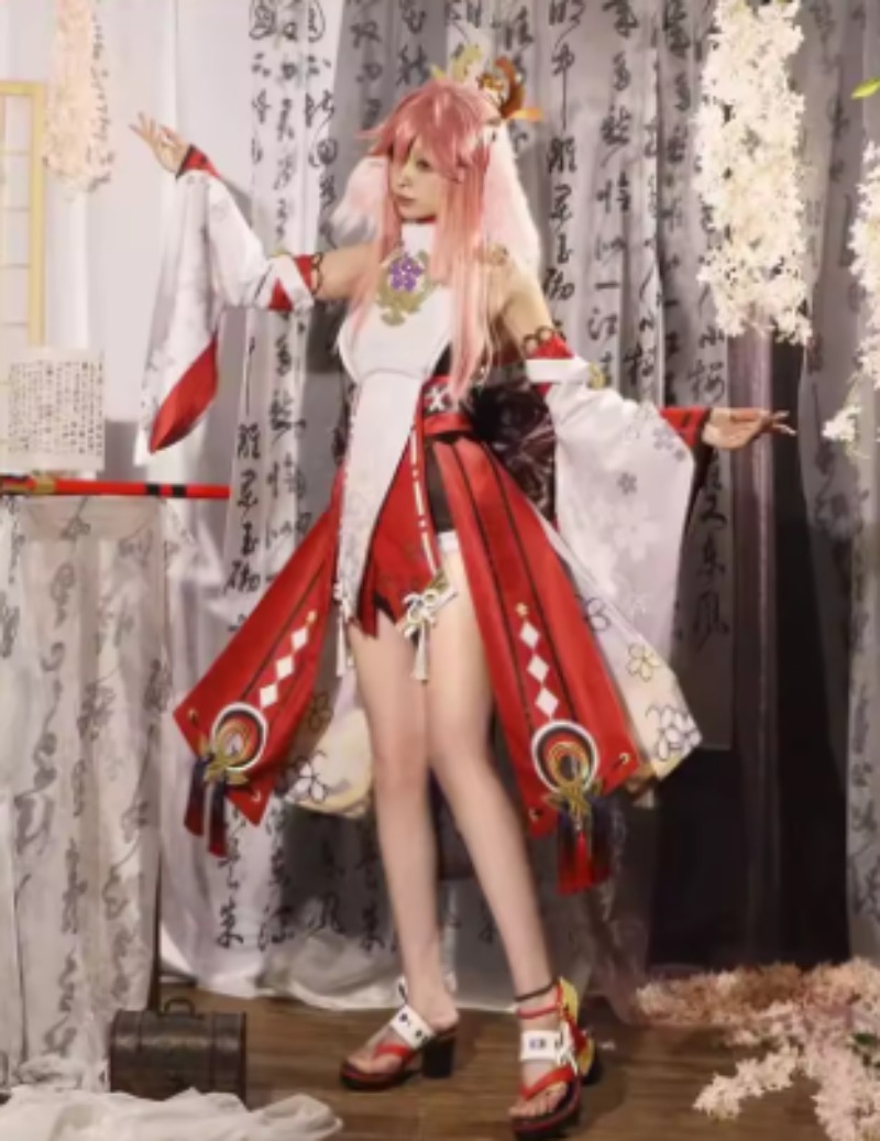 Genshin Impact Yae Miko Cospla - Anime Cosplay Kostüm reseña y precio
