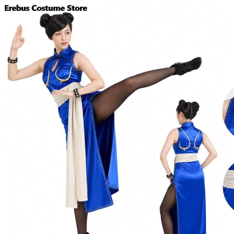 Disfraz Sexy de Chun Li para A - Live Action Anime Cosplay reseña y precio