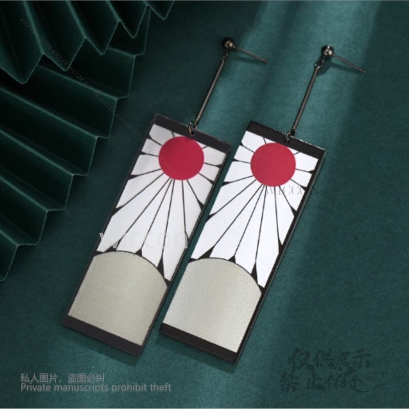 Pendientes acrílicos Clips par - Anime Cosplay Demon Slayer reseña y precio