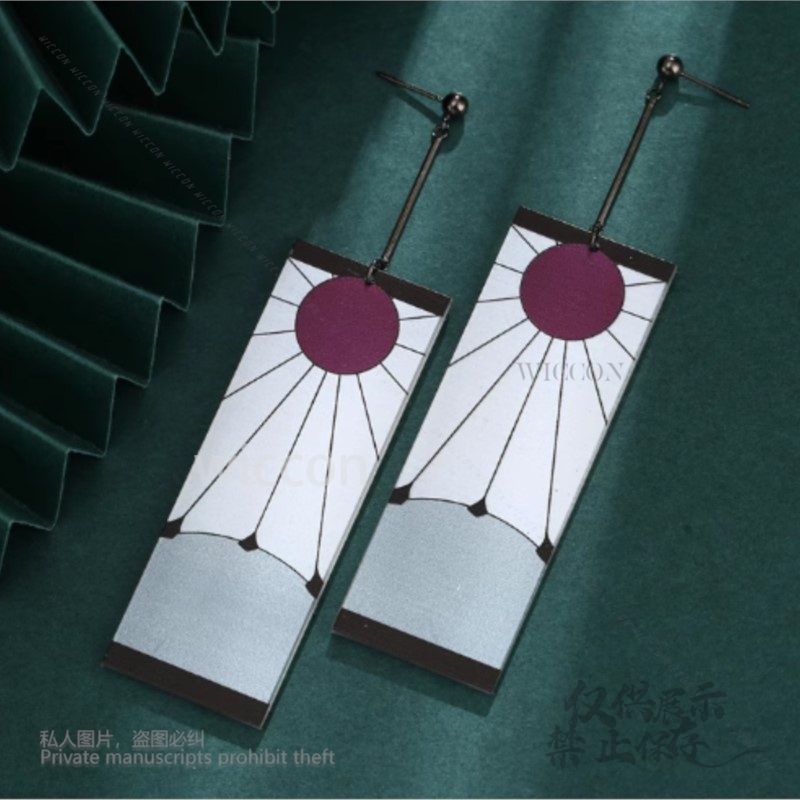 Pendientes acrílicos Clips par - Anime Cosplay Demon Slayer reseña y precio