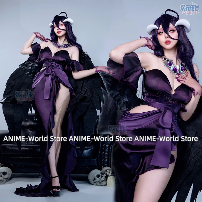 Disfraz de Anime Overlord Temp - Anime Cosplay Albedo reseña y precio