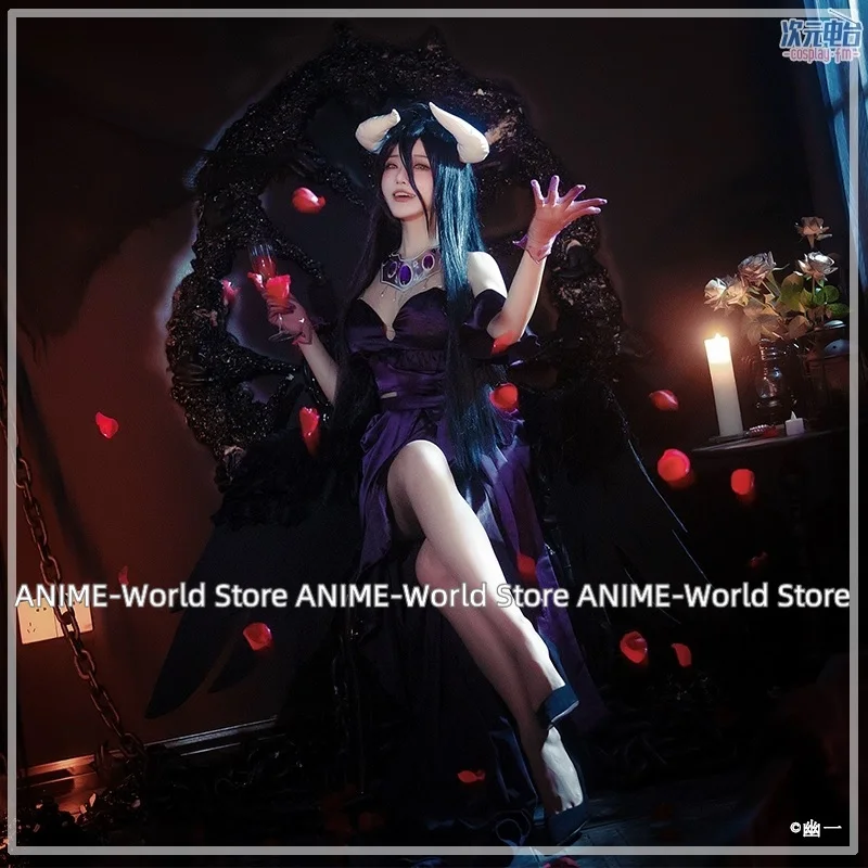 Disfraz de Anime Overlord Temp - Anime Cosplay Albedo reseña y precio
