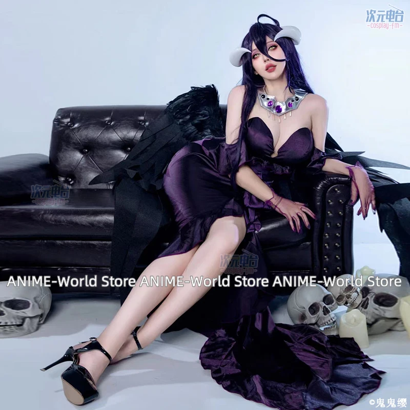 Disfraz de Anime Overlord Temp - Anime Cosplay Albedo reseña y precio