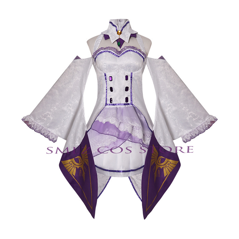 Disfraz de Emilia Cosplay Anim - Anime Cosplay Wig reseña y precio