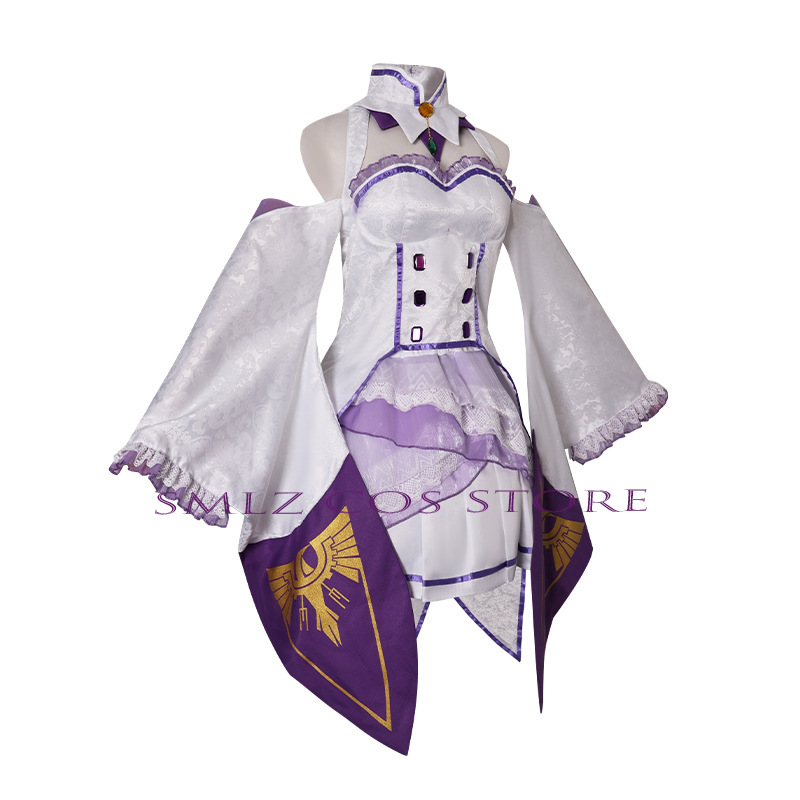 Disfraz de Emilia Cosplay Anim - Anime Cosplay Wig reseña y precio