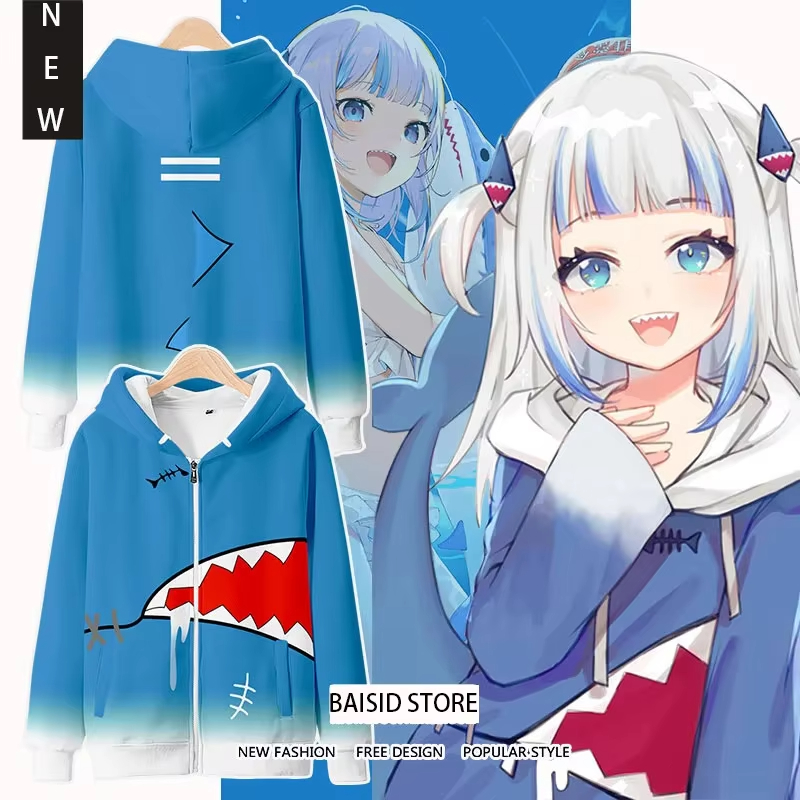 Anime Gawr Gura cosplay sudade - Anime Cosplay Shop reseña y precio