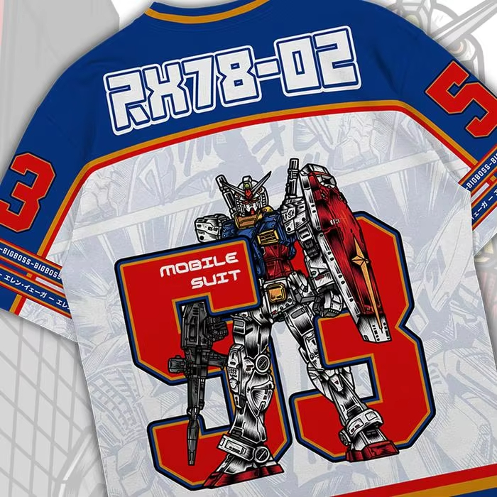 Camiseta Gundam RX78 Anime Mec - Cosplay Korean Anime reseña y precio