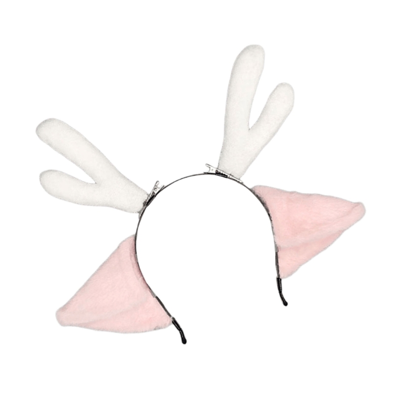 Diadema con orejas ciervo felp - Anime Cosplay Girl Photo reseña y precio