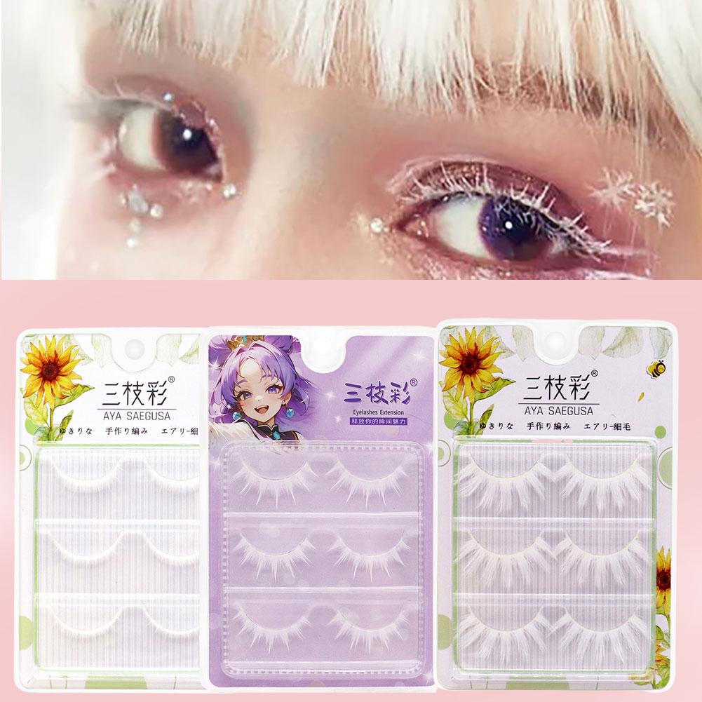 Pestañas Postizas Blancas para - Anime Cosplay Lashes reseña y precio