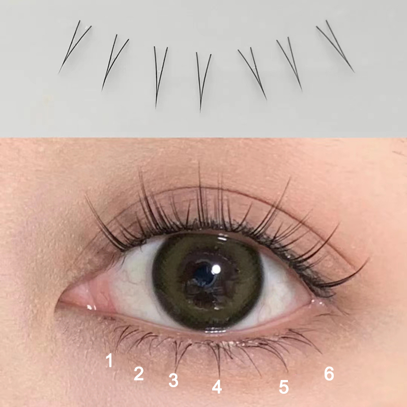 J Curl forma de V debajo de la - Anime Cosplay Lashes reseña y precio