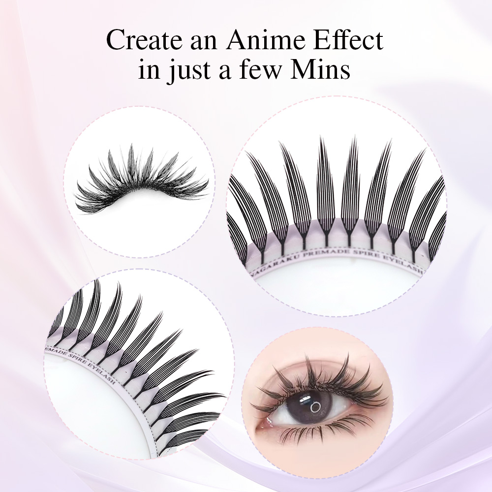NAGARAKU Prefabricado Spire Pe - Anime Cosplay Lashes reseña y precio