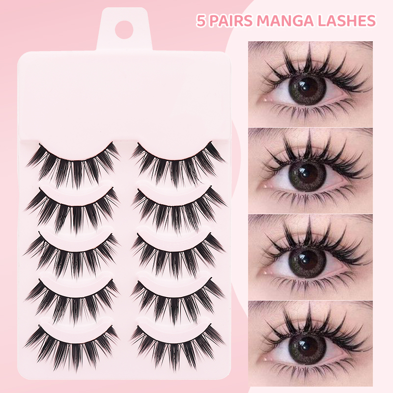 DINGSEN 5 Pares de Pestañas Po - Anime Cosplay Lashes reseña y precio