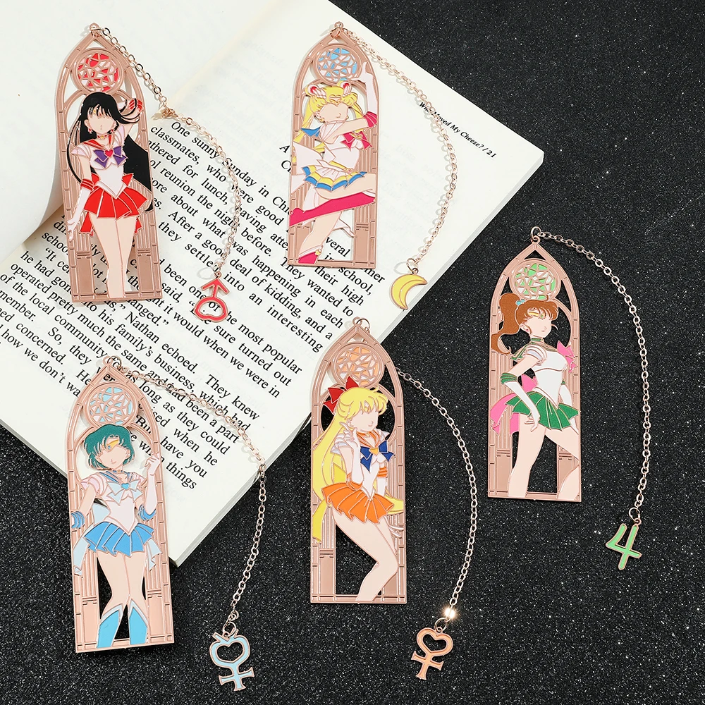 Marcapáginas de Metal con figu - Anime Cosplay Girl Photo reseña y precio
