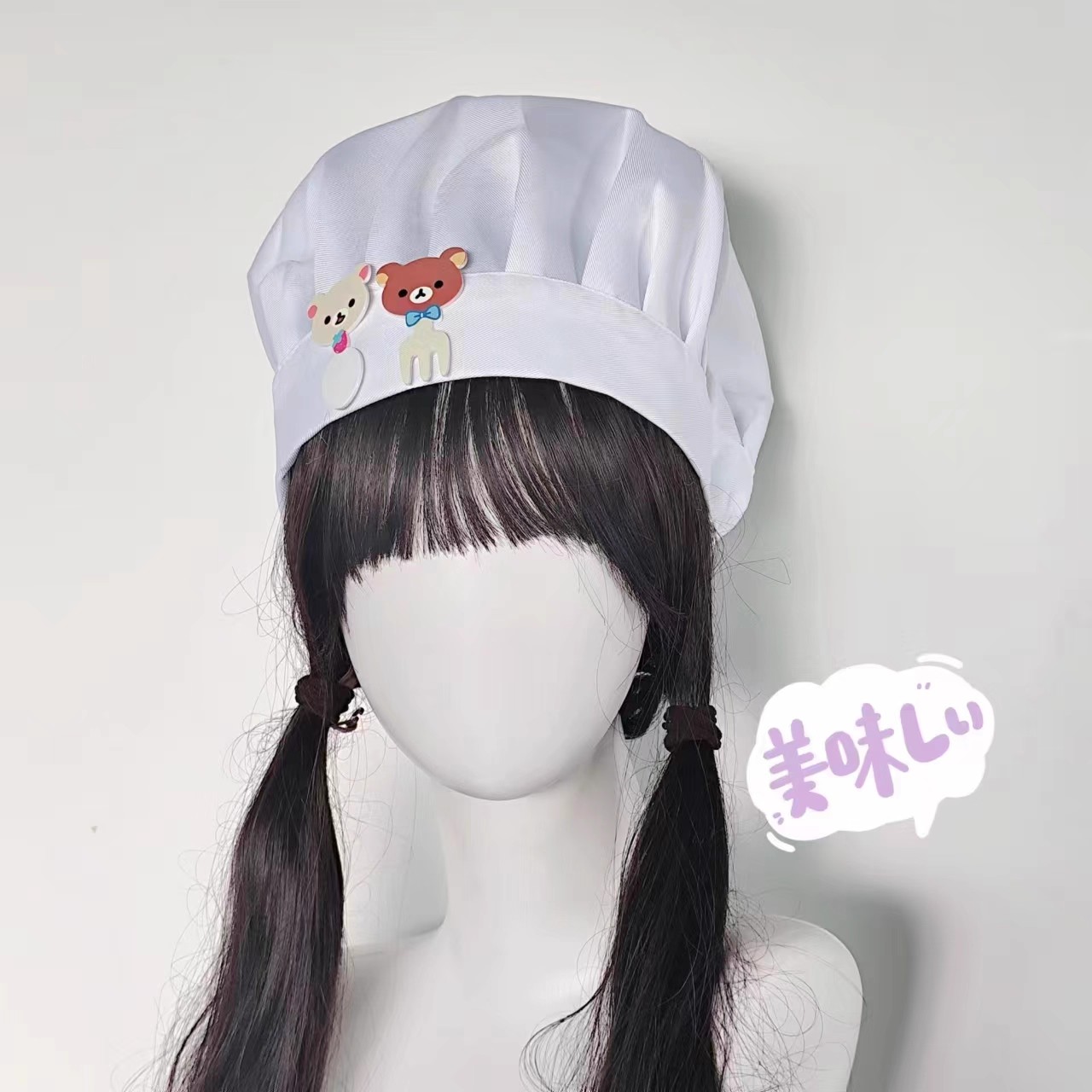 Lindo pequeño oso cuchillo y t - Anime Cosplay Girl Photo reseña y precio