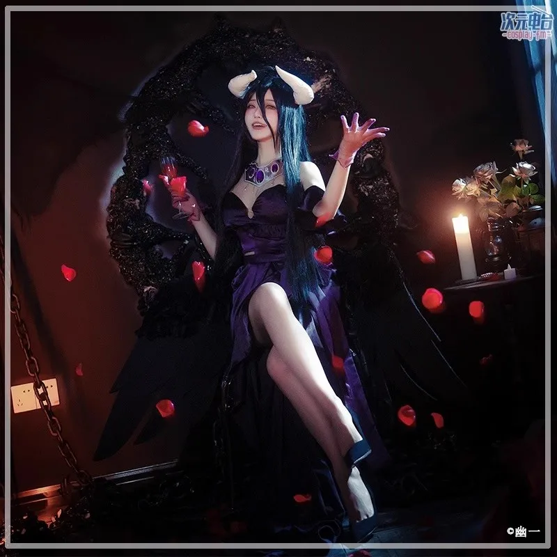 Disfraz de Cosplay de Albedo d - Anime Cosplay Albedo reseña y precio