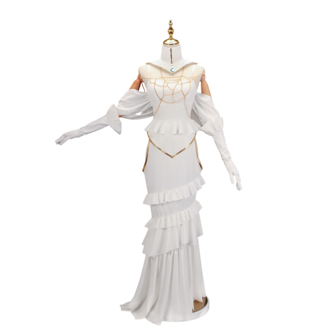 Conjunto de peluca y disfraz d - Anime Cosplay Albedo reseña y precio