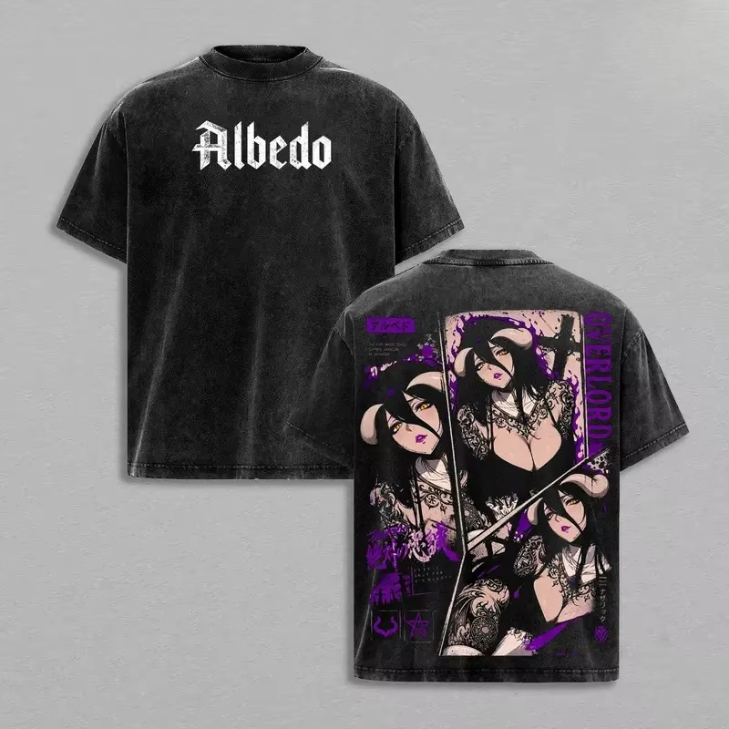 Camiseta Oversize de Algodón Y - Anime Cosplay Albedo reseña y precio