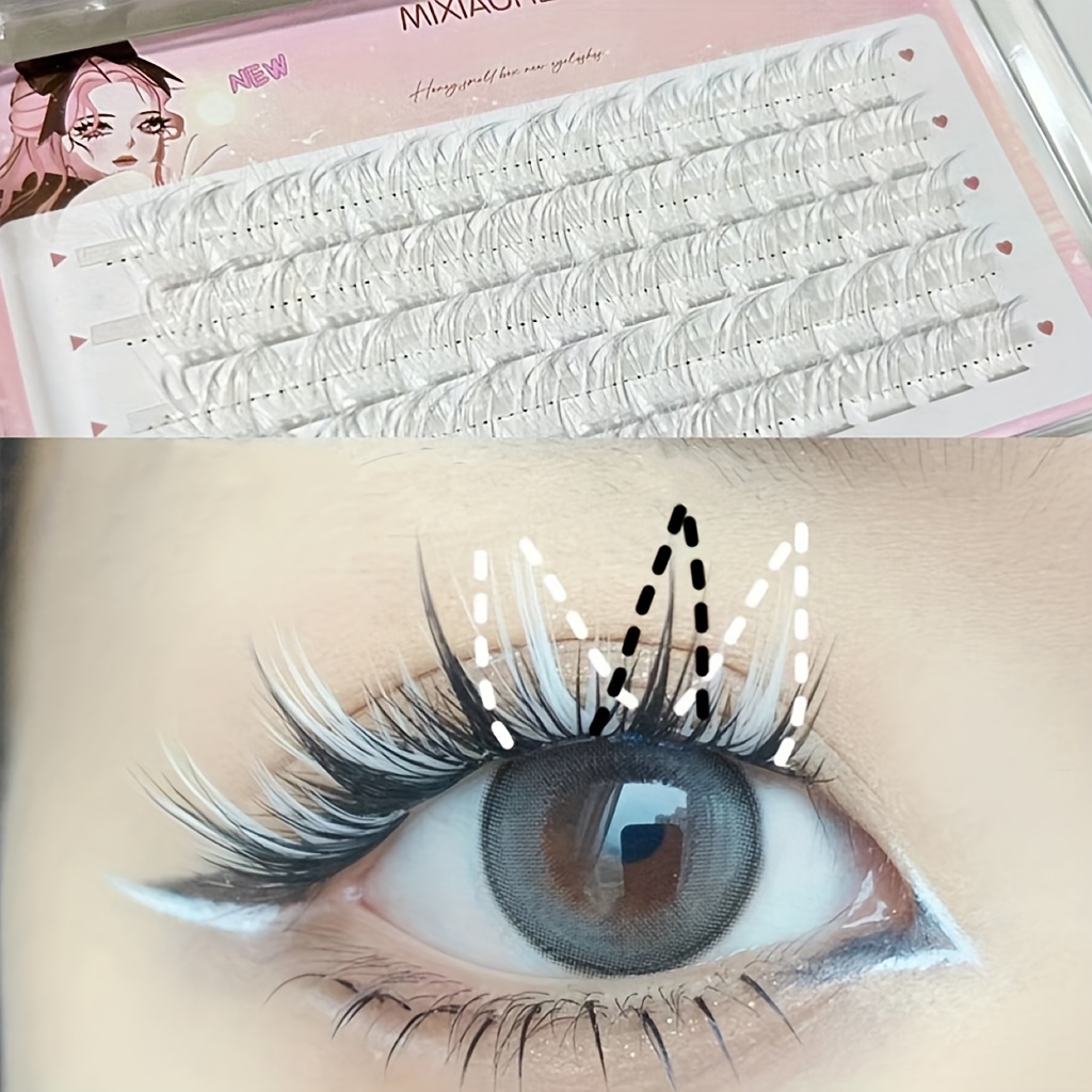 Pestañas Mixiaohe Coloridas, 6 - Anime Cosplay Lashes reseña y precio
