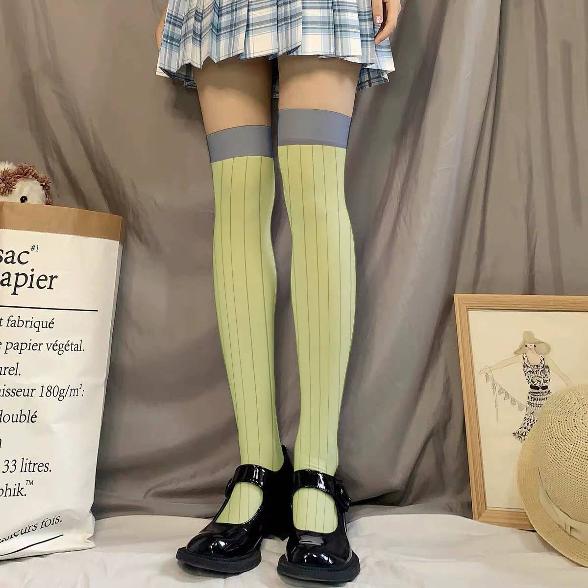 Calcetines hasta la rodilla pa - Anime Cosplay Demon Slayer reseña y precio