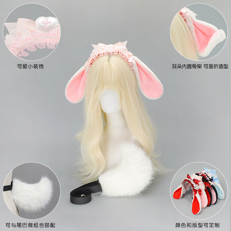 Diadema con Orejas de conejo L - Anime Cosplay Girl Photo reseña y precio